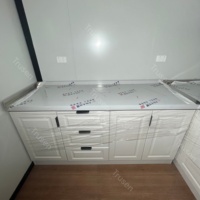 Casa Contenedor Modular Plegable de Doble Ala con Terraza Completa y Barandilla, Venta Caliente de Fábrica, Cabaña Prefabricada, Mini Casa