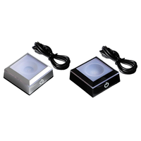 Base d'éclairage LED USB moderne en gros avec interrupteur tactile pour cube de cristal, ornement, décoration intérieure, cadeau