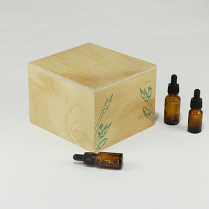 Custom 10ml <strong>Walnut</strong> Wooden Gift Cosmetic Organizer Storage Perfume Packaging <strong>Essential</strong> <strong>Oil</strong> Box with logo - Product Image 6