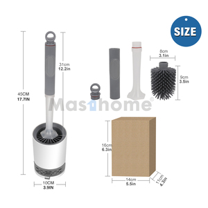 Masthome PP TPR Soft Plastic <strong>Toilet</strong> Cleaning Brush Liquid Soap <strong>Dispenser</strong> Bathroom Brush <strong>Cleaner</strong> <strong>Toilet</strong> Brush With Soap <strong>Dispenser</strong> - Product Image 6