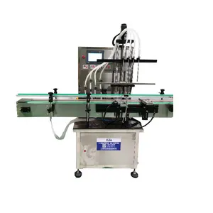 High Speed 4 Heads Automatic Magnetic Pump Liquid Filling Machine