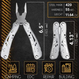 <span class=keywords><strong>Multiherramienta</strong></span> 24 en 1 con Mini Herramientas, Navaja, Alicates y 11 Puntas para Trabajo, EDC, Camping, Senderismo y Supervivencia - Product Image 2
