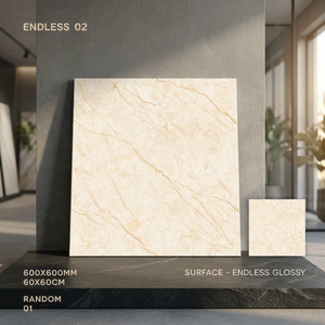 Azulejos de Porcelana Pulida Vistaar Onyx Marrón de 600x600 mm, Aspecto de Mármol, Acabado Brillante, Colección para Pisos Interiores - Product Image 3