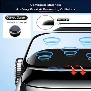 Bảo vệ màn hình cong đầy đủ cho đồng hồ Huawei phù hợp với 3 phụ kiện bảo vệ màn hình 9D cho đồng hồ Huawei phù hợp với 3 không có kính - Product Image 3