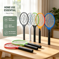Raquette électrique anti-moustiques rechargeable haute tension, filet de sécurité 3 couches OEM