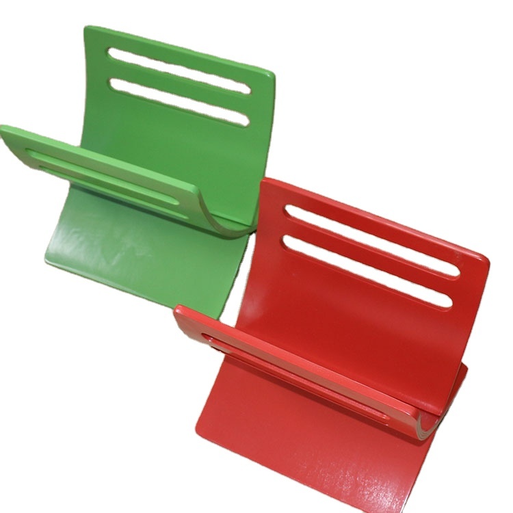 Foldable Brochure holder Aluminum literature stand Magazine rack