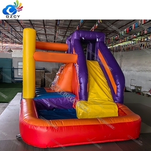Thương Mại Cấp PVC Inflatable Trượt Nước Trượt Đôi Trượt Inflatable Với Hồ Bơi - Product Image 5