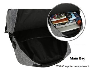 Nouveau sac à dos pour ordinateur portable haute capacité 3-en-1, ensemble sac à dos scolaire et sacoche d'affaires pour ordinateur portable - Product Image 5