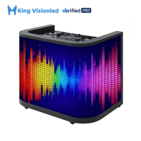 King VisionLed 2560mm P2.5 Taşınabilir LED DJ Kabini Ekranı Esnek Modül Kavisli GOB Teknolojisi 1000 Nit Parlaklık