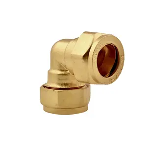 China Supplier Female Thread 90 Degree Elbow Quick Twisting Brass Pipe Fittings