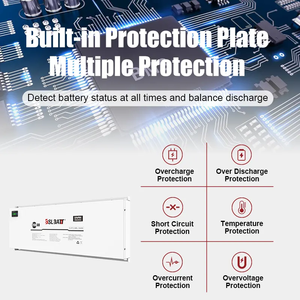 <span class=keywords><strong>BSLBATT</strong></span> Nueva Batería de Litio de 12v, Batería Ultrafina de Litio de 12v 200ah para Sistema Solar - Product Image 5