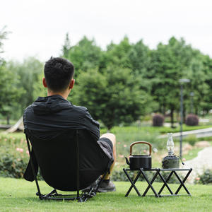 Mini estante de almacenamiento plegable de aleación de aluminio, estante multifuncional para mesa, para acampar al aire libre, pescar, viajes en bicicleta - Product Image 2