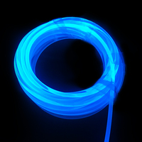 Fibre optique led décorative 2mm, 3mm, 4mm, 6mm, 10mm, 14mm, lueur latérale en plastique, éclairage à fibre optique émettant une lueur latérale