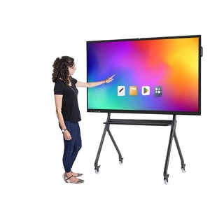 55inch 65inch 75inch <b>whiteboard</b> dual system smart <b>whiteboard</b> mobile digital interactive flat panel 1080p text animation remote - Product Image 6
