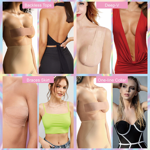 Cache-tétons pour femmes, soutien-gorge push-up, bande adhésive invisible pour le lifting des seins, soutien-gorge adhésif en tissu extensible, autocollants de poitrine, bralette sexy - Product Image 5