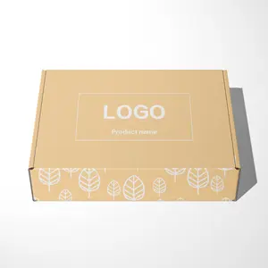Cheap Boxes Ready To Ship Custom Logo Printed Brown Kraft Shipping Box Small Carton Mailing Box