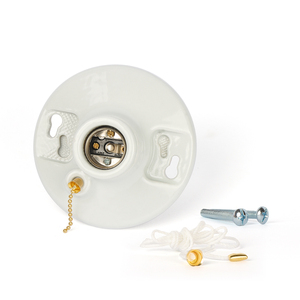 AOTA E26 בורג מחזיק מנורה קרמי סִגְנוֹן 250V אחריות לשנה אחת לשימוש פנימי/חיצוני - Product Image 6