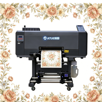 Mesin Printer Inkjet UV DTF Digital Otomatis A3 Baru, Pengiriman Langsung Pabrik ATUE, Mesin Stiker Transfer Film, Head Epson, Garansi 1 Tahun