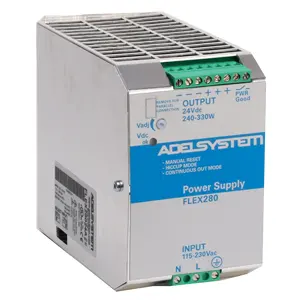 Fuente de Alimentación Adelsystem Flex280 24Vdc 330W para Riel DIN Industrial, Entrada 115-230Vac - Product Image 1