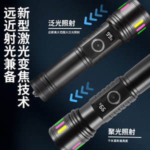 Linterna Láser Recargable Portátil de Alta Intensidad, 1500mAh, Batería de Larga Duración, Haz de Luz Ultra Brillante de Largo Alcance para Exteriores - Product Image 1