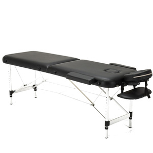 <span class=keywords><strong>Table</strong></span> <span class=keywords><strong>de</strong></span> <span class=keywords><strong>massage</strong></span> pliable portable en aluminium à 2 sections avec rembourrage en éponge – Offre spéciale - Product Image 2