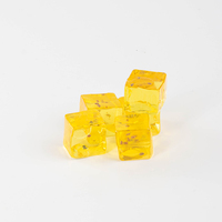 Bonbons gélifiés aux graines de chia transparents, riches en fibres alimentaires, confiserie moelleuse, vente en gros