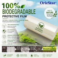 Rouleau de film protecteur adhésif biodégradable, respectueux de l'environnement, sans résidus, matériau de protection de surface