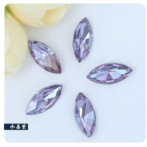 Strass en forme de marquise 3x6 5x10mm à dos plat, décorations DIY pour nail art, motif œil de cheval - Product Image 3