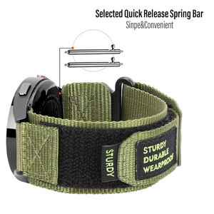 22mm 20mm cinturino in Nylon mimetico per <span class=keywords><strong>Samsung</strong></span> Galaxy <span class=keywords><strong>Watch</strong></span> 6 5 <span class=keywords><strong>4</strong></span> 40 44mm 6 classico 43 47mm cinturino per Huawei <span class=keywords><strong>Watch</strong></span> GT4 3 4Pro <span class=keywords><strong>Band</strong></span> - Product Image 2