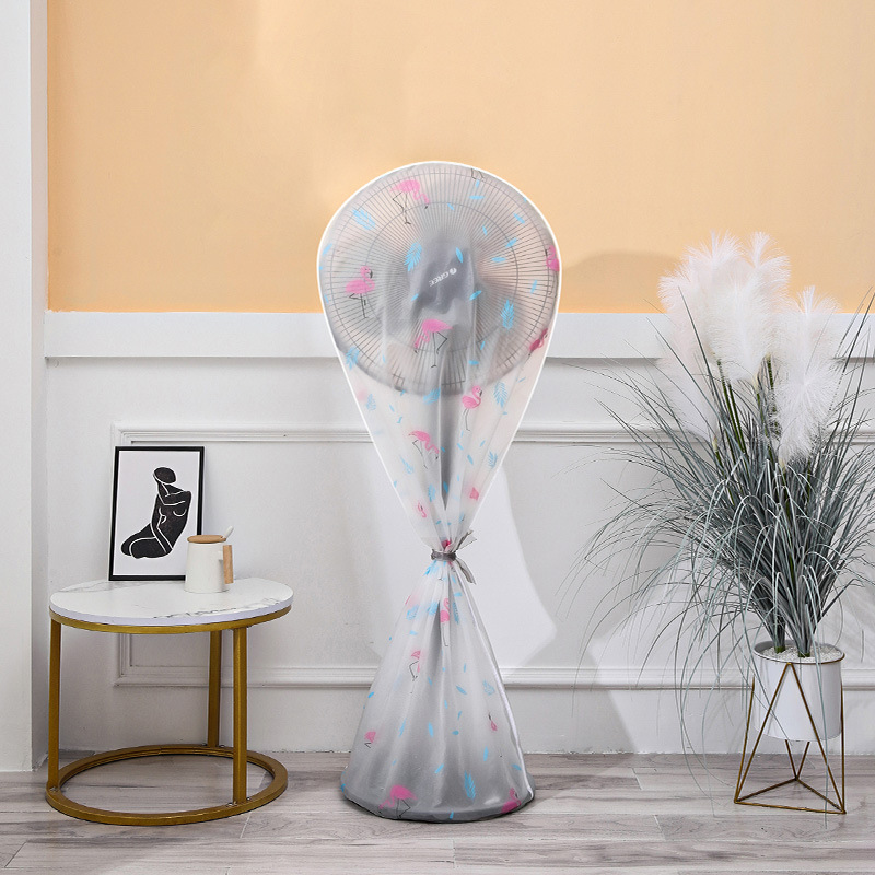 Standing drawstring full-coverage flamingo
