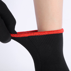 Gants de travail en nylon et polyester, 13 aiguilles, texturés, antidérapants, respirants, pour le secteur de la construction - Product Image 2