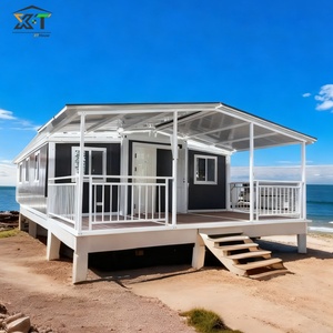 Toit <span class=keywords><strong>de</strong></span> terrasse moderne <span class=keywords><strong>de</strong></span> bonne qualité, maison préfabriquée extérieure personnalisée, maison conteneur pliable et extensible, mini-maison mobile préfabriquée - Product Image 1