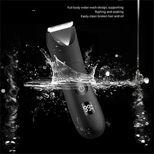 Recortadora de bikini para mujer, impermeable, para vello púbico, con cuchilla de cerámica, afeitadora eléctrica corporal, uso en seco y húmedo - Product Image 6