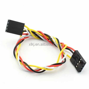 10pcs 4p קו 4p סיכות 2.54 מ "מ פליז מגע נקבה כדי מחבר כבל מקשר רב הנשי חוט מגשר קושר עבור לוח לחם 20 ס" מ - Product Image 2