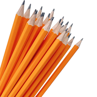 Crayons d'écriture universels HB en orange uni sans gomme pour les étudiants, les tests et le dessin de graphiques
