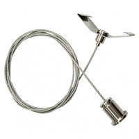 Kit de pince à câble suspendu pour lampe LED du fournisseur professionnel comprenant une suspension pour panneau lumineux LED et des clips de câble
