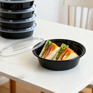 Contenants jetables de 24 oz pour la <span class=keywords><strong>livraison</strong></span> de nourriture, <span class=keywords><strong>plateau</strong></span> de <span class=keywords><strong>brunch</strong></span>, boîte de nourriture, vaisselle en plastique jetable, conteneur de restauration rapide - Product Image 1