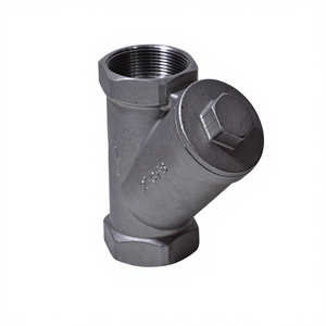 1/2--2 inç Paslanmaz Çelik 304 <span class=keywords><strong>Y</strong></span> Tipi Dişi Dişli Süzgeç Pirinç Filtre DN15-DN50 Su/Gaz/Yağ için Manuel Kontrol - Product Image 2