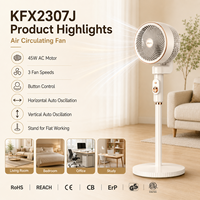 Ventilateur de table pliable compact à inclinaison à 90 degrés avec indicateur de batterie, idéal pour garage et atelier, directement du fabricant