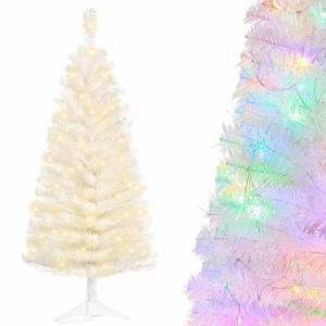 Factory Wholesale White Christmas <b>Trees</b> 120CM <b>with</b> 70 Colored <b>Lights</b> Pvc Christmas Decorations - Product Image 1