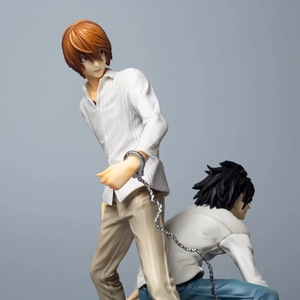 Action Figure di Yagami Light <span class=keywords><strong>e</strong></span> L Lawliet da DEATH NOTE, Giocattolo Cartoon con Scena Combinata - Product Image 4