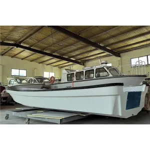 Customization 4 6 8 Person Assault Boats Yacht Cabin Cruiser Fiberglass High Speed Fiberglass Fishing Boat