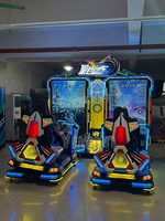 Nouveau simulateur de course interactif à deux joueurs pour borne d'arcade, fonctionnant à monnayeur, construction métal-plastique, prise en charge de la langue anglaise, à vendre