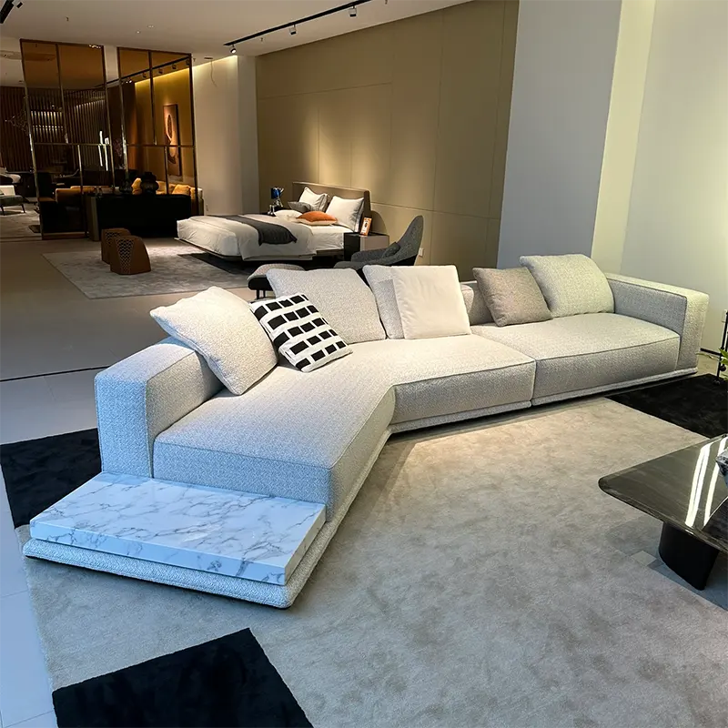 High-End-Sofa garnitur Möbel entwirft italienische moderne Luxus Wohnzimmer Stoff Sofas