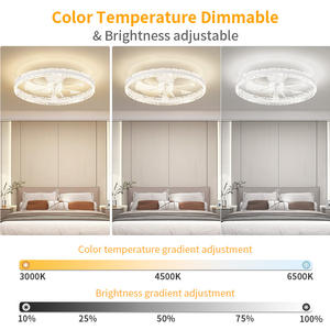 Ventilador de Techo Silencioso para Dormitorio, 7 Aspas, 3 Modos de Temperatura de Color, Montaje Empotrado, Regulable, con Aplicación Inteligente y Control Remoto - Product Image 3
