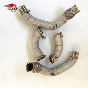 Tuyau droit en acier inoxydable avec pare-chaleur, collecteur d'échappement pour BMW F90 M5 M6 F9X avec OPF - Product Image 1