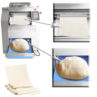 Nouvelle machine à pétrir et à étaler la pâte électrique pour pizza avec écran tactile, en acier inoxydable 304