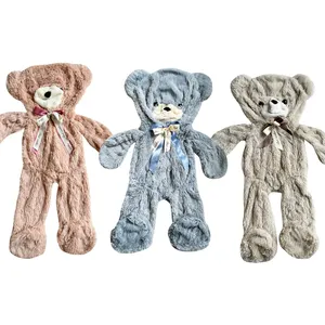 Vazio brinquedo de pelúcia sem recheio personalizado pelúcia pelúcia pele animal com zíper unstuffed teddy bear skins unstuffed Plush Bear