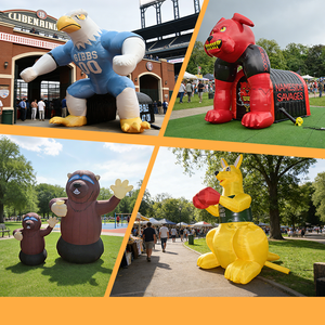 Custom <b>Inflatable</b> Arch & Groundhog <b>Advertising</b> Model for Outdoor Use-Waterproof Easy Setup - Product Image 5