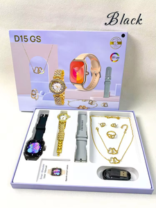 D15 Gs <span class=keywords><strong>Montre</strong></span> Connectée 2025 pour <span class=keywords><strong>Femme</strong></span>, Luxe A58 Plus Smartwatch, Ensemble de Montres Connectées 7 en 1 - Product Image 6